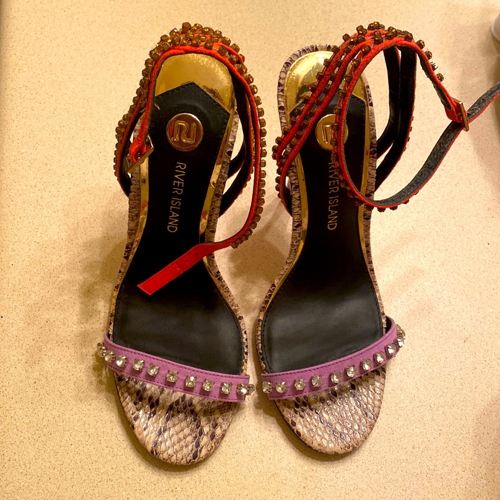 Python Print Diamanté Heels
